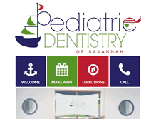Tablet Screenshot of pediatricdentistryofsavannah.com